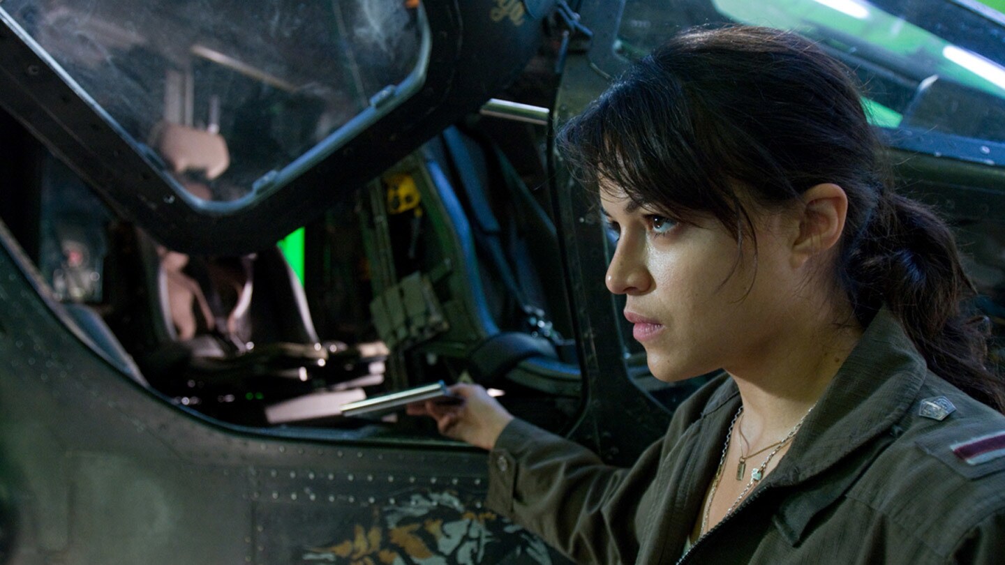 Pilot Trudy Chacon played by Michelle Rodriguez